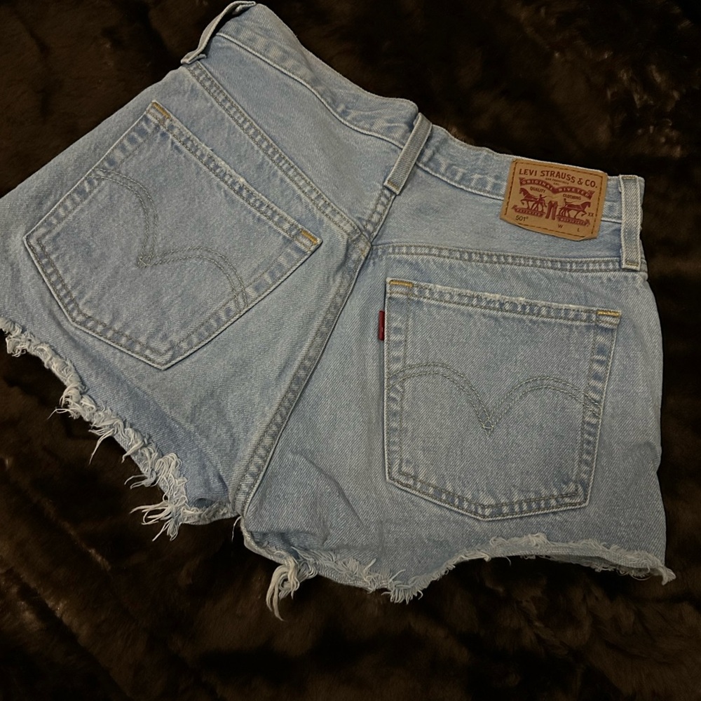 Levi's Light Blue Denim Women's Shorts